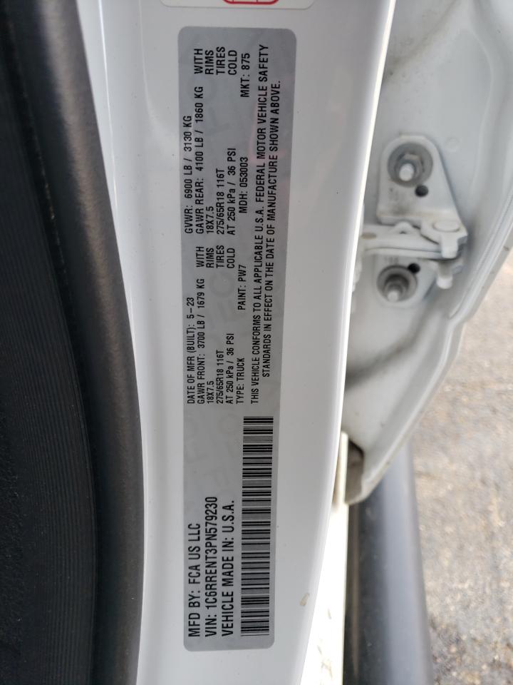 2023 RAM 1500 TRADESMAN VIN:1C6RRENT3PN579230