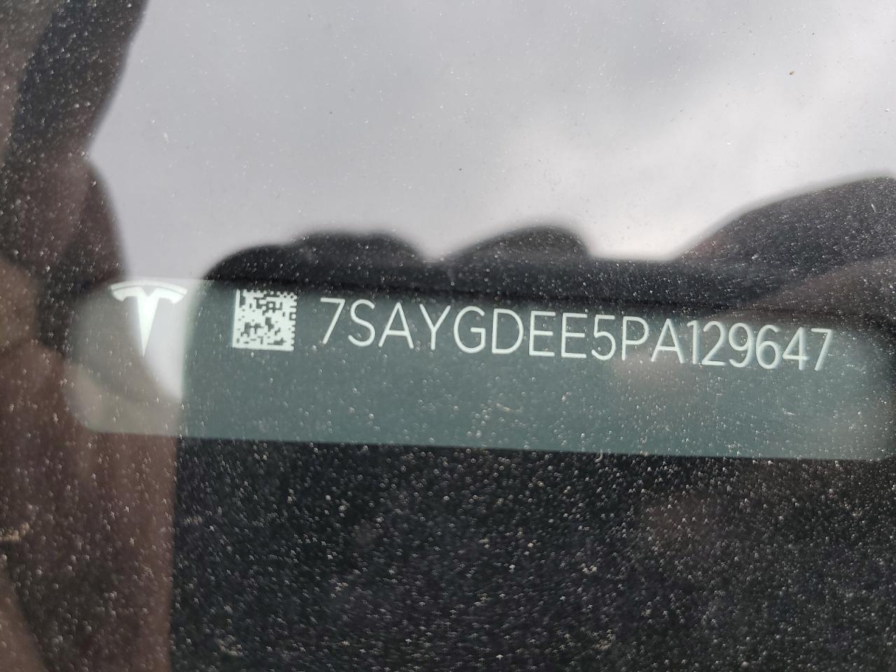2023 TESLA MODEL Y VIN:7SAYGDEE5PA129647