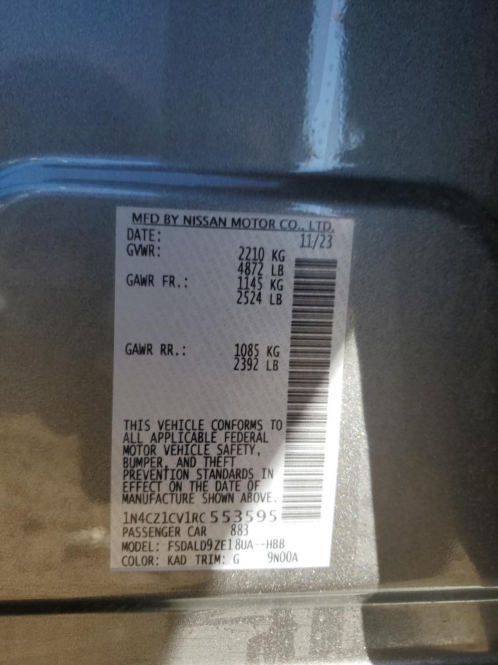 2024 NISSAN LEAF SV PLUS VIN:1N4CZ1CV1RC553595