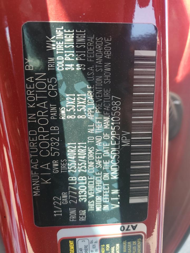 2023 KIA EV6 GT VIN:KNDC5DLE2P5105987
