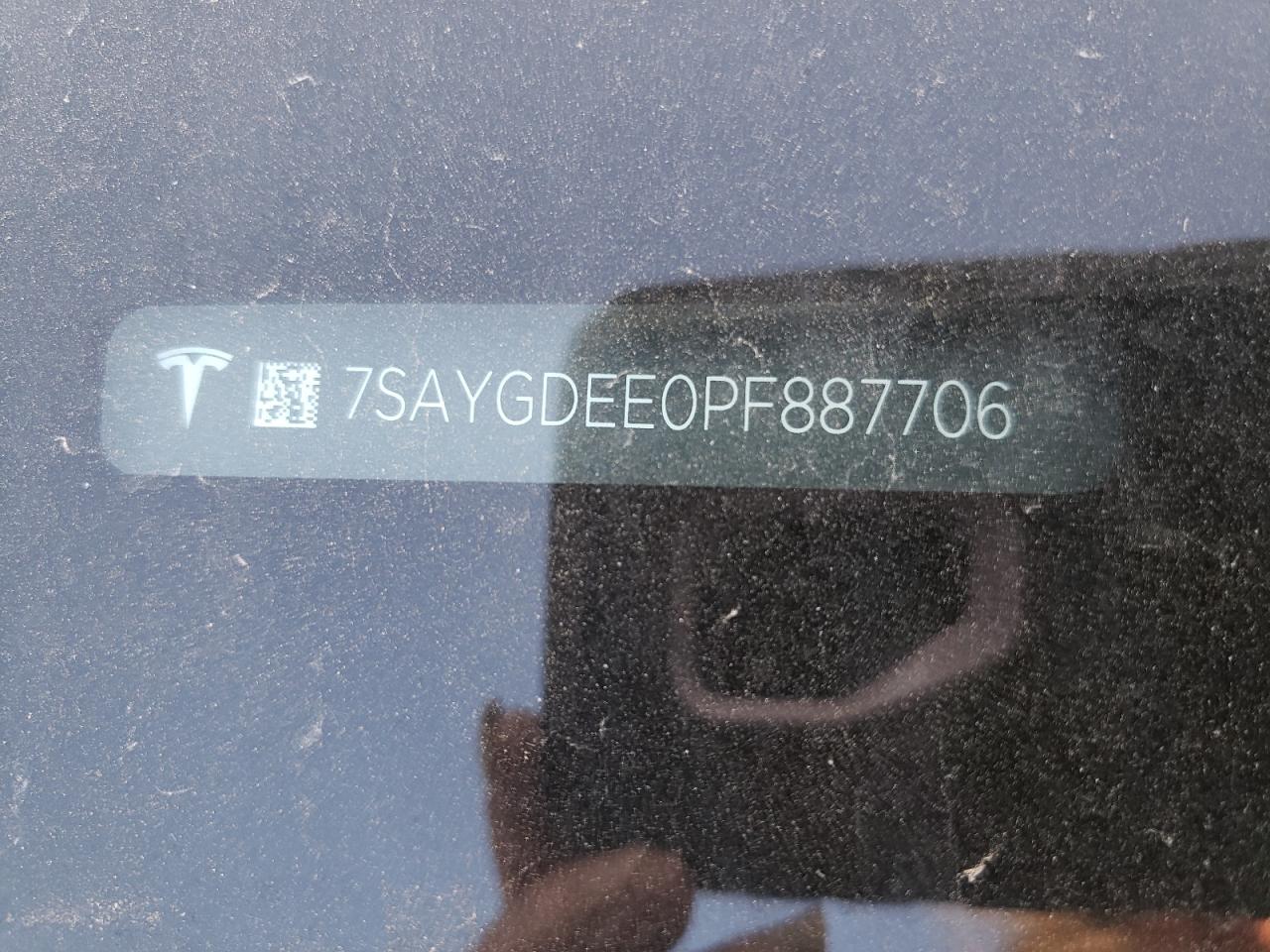 2023 TESLA MODEL Y VIN:7SAYGDEE0PF887706