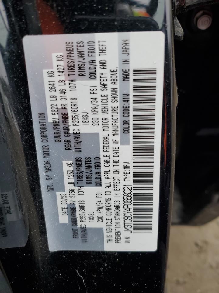 2023 MAZDA CX-9 TOURING VIN:JM3TCBCY4P0658021