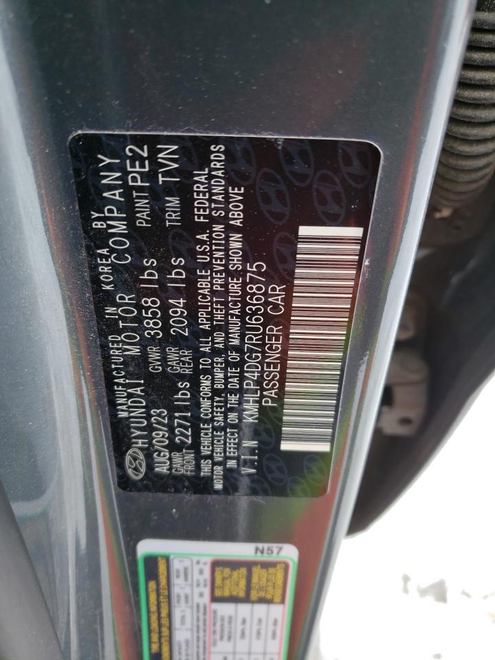 2024 HYUNDAI ELANTRA LIMITED VIN:KMHLP4DG7RU636875