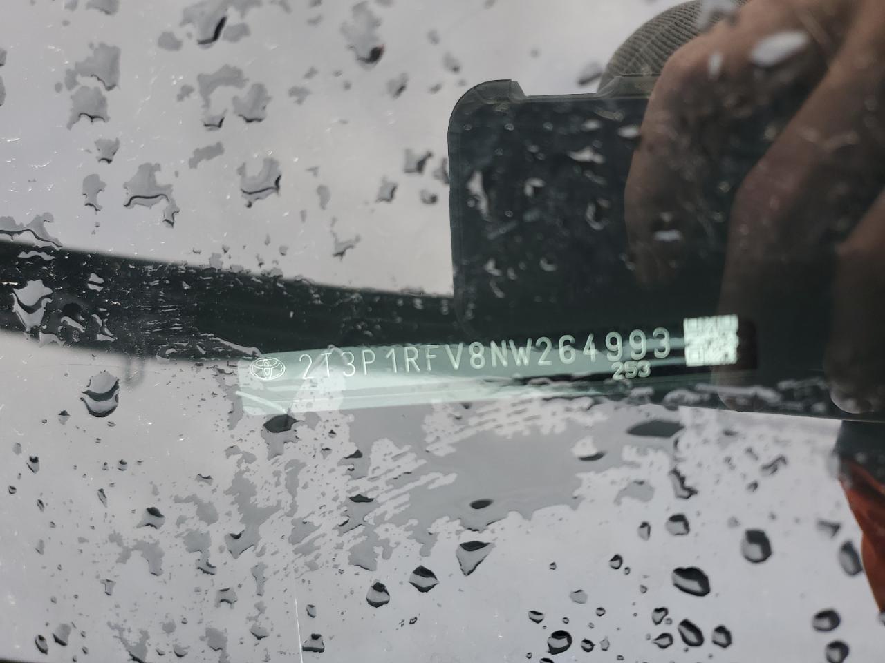 2022 TOYOTA RAV4 XLE VIN:2T3P1RFV8NW264993