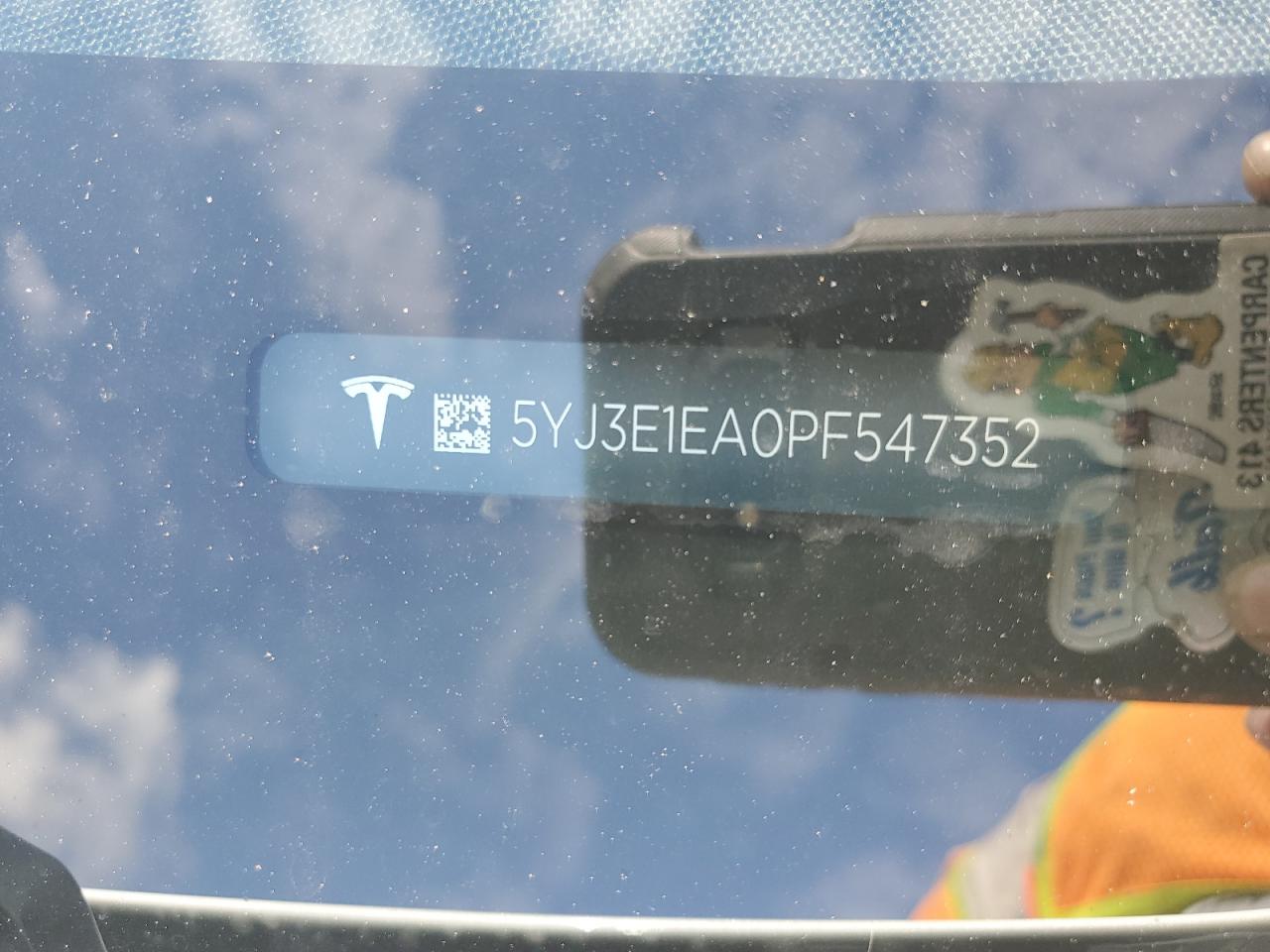 2023 TESLA MODEL 3 VIN:5YJ3E1EA0PF547352