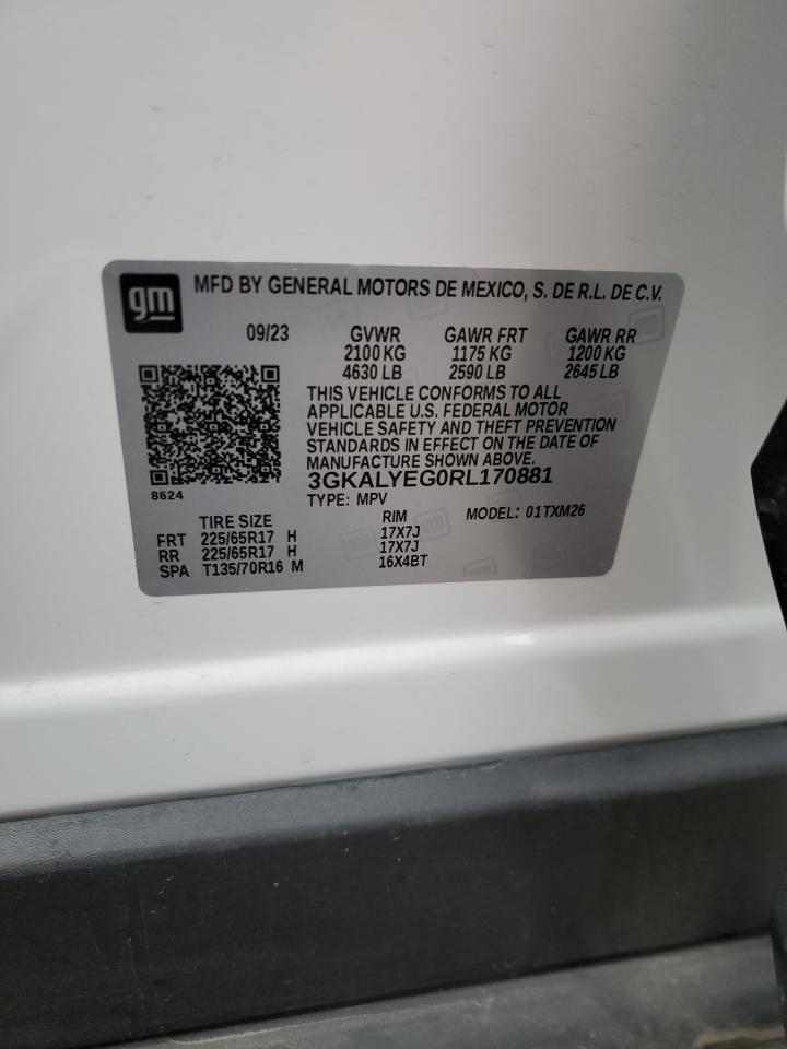 2024 GMC TERRAIN AT4 VIN:3GKALYEG0RL170881