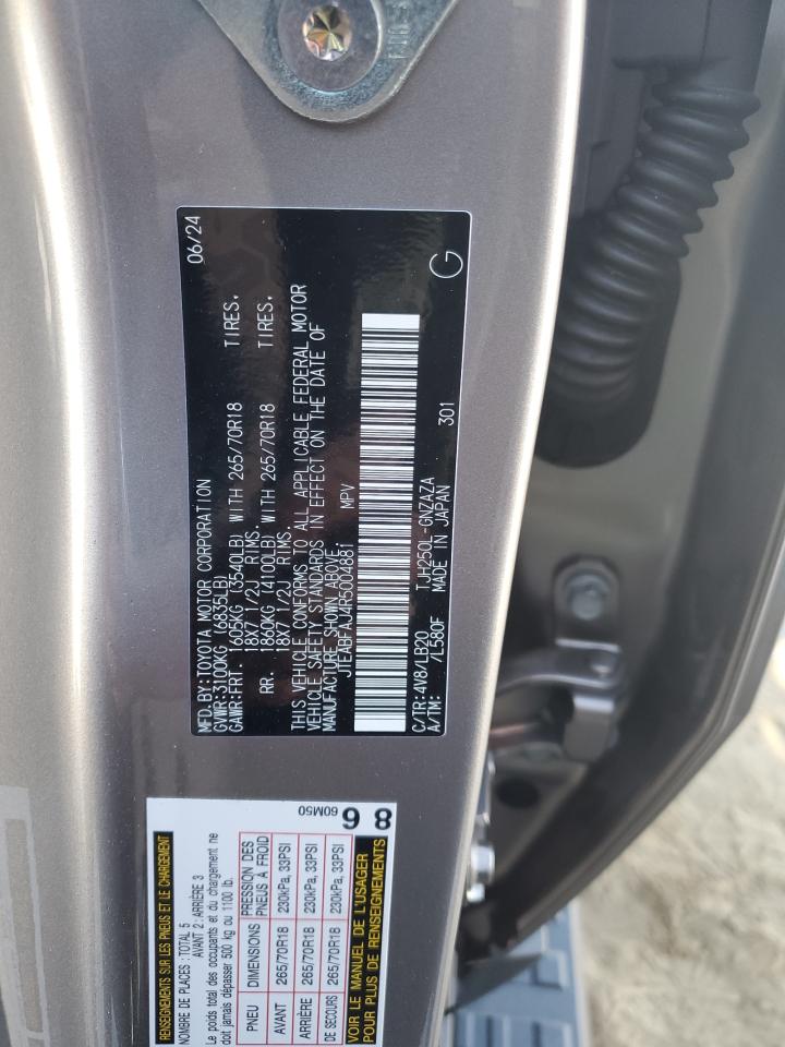 2024 TOYOTA LAND CRUISER BASE VIN:JTEABFAJ4R5004881