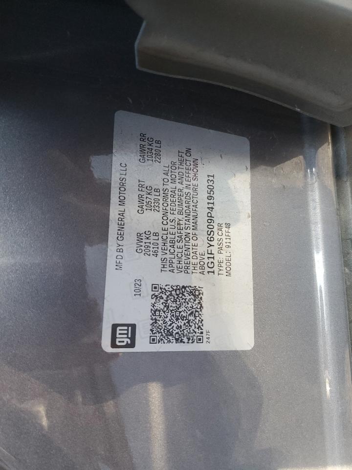 2023 CHEVROLET BOLT EUV LT VIN:1G1FY6S09P4195031