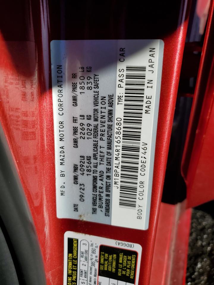 2024 MAZDA 3 PREFERRED VIN:JM1BPALM4R1658680