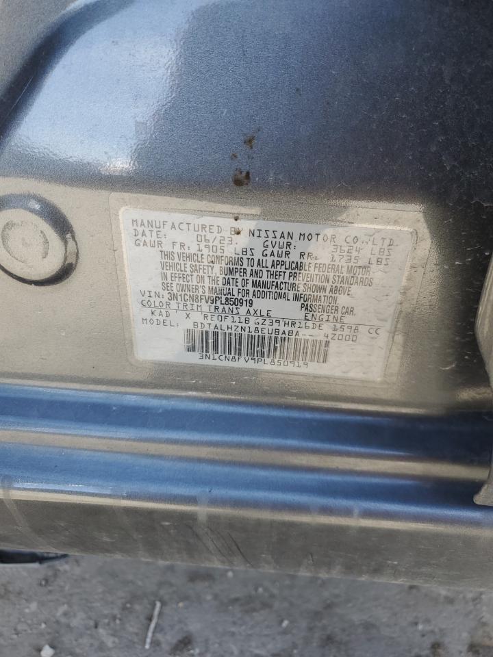 2023 NISSAN VERSA SR VIN:3N1CN8FV9PL850919
