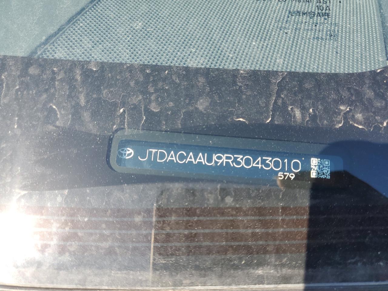 2024 TOYOTA PRIUS LE VIN:JTDACAAU9R3043010