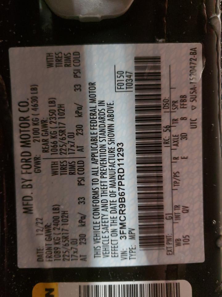 2023 FORD BRONCO SPORT BIG BEND VIN:3TMCZ5AN6GM026510