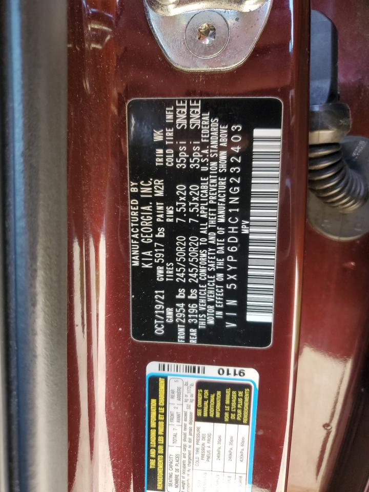 2022 KIA TELLURIDE S VIN:5XYP6DHC1NG232403