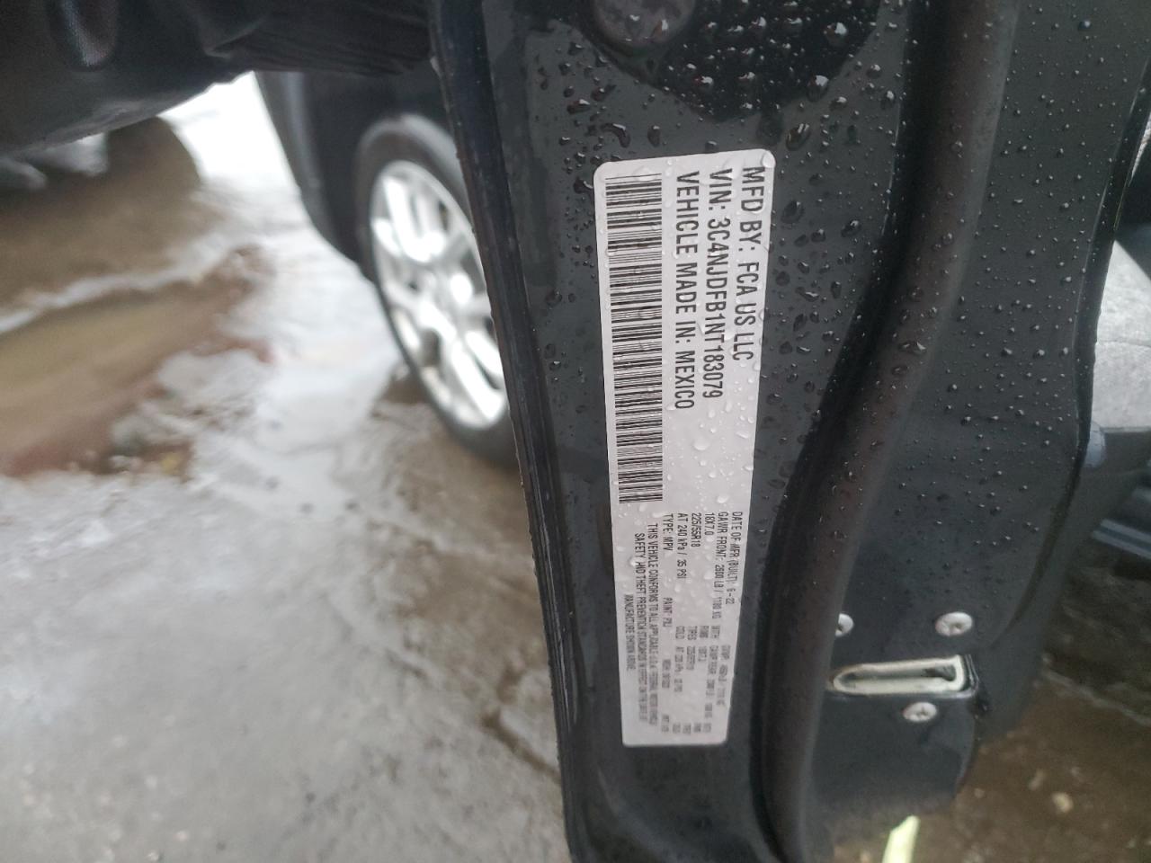 2022 JEEP COMPASS LATITUDE LUX VIN:3C4NJDFB1NT183079