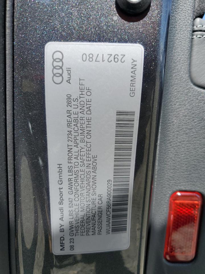 2024 AUDI RS5 VIN:WUAAWCF56RA900029