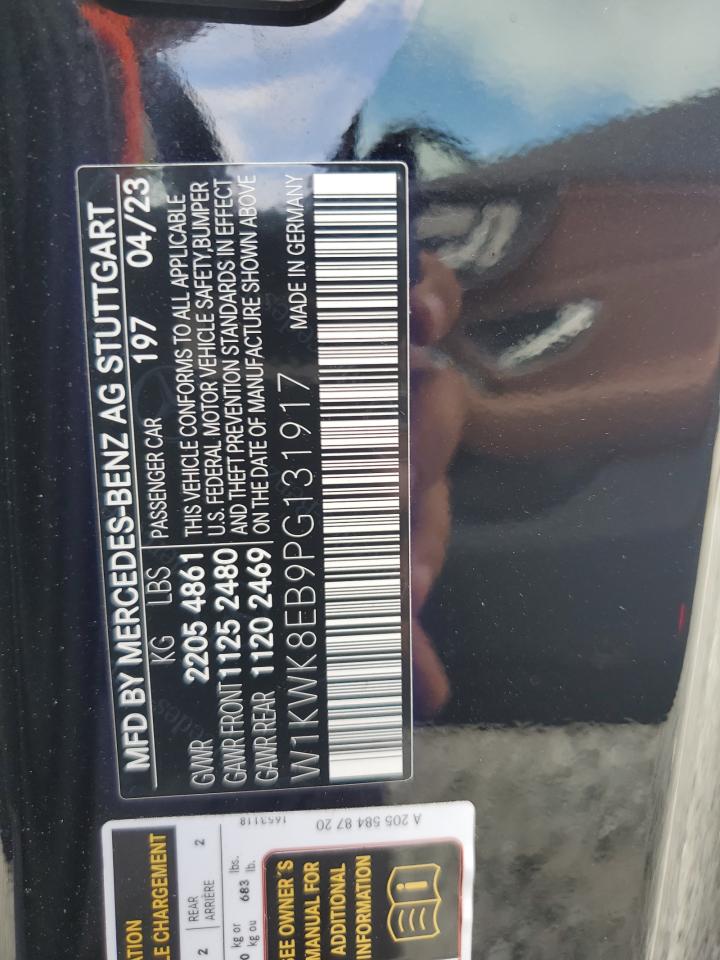 2023 MERCEDES-BENZ C 300 4MATIC VIN:W1KWK8EB9PG131917