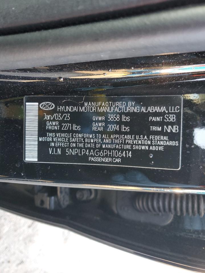 2023 HYUNDAI ELANTRA LIMITED VIN:5NPLP4AG6PH106414