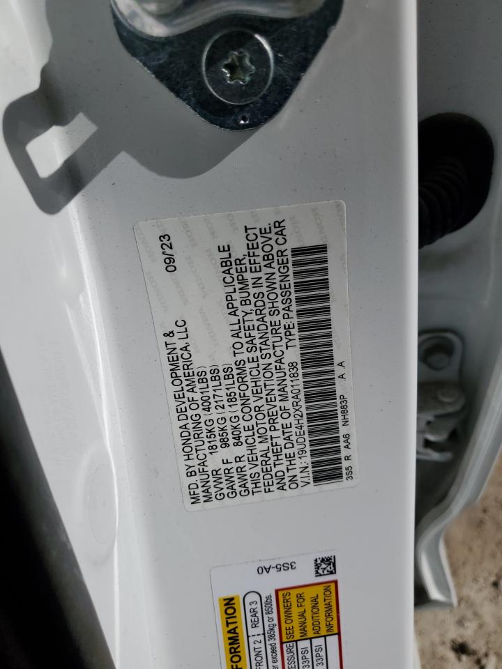 2024 ACURA INTEGRA VIN:19UDE4H2XRA011838