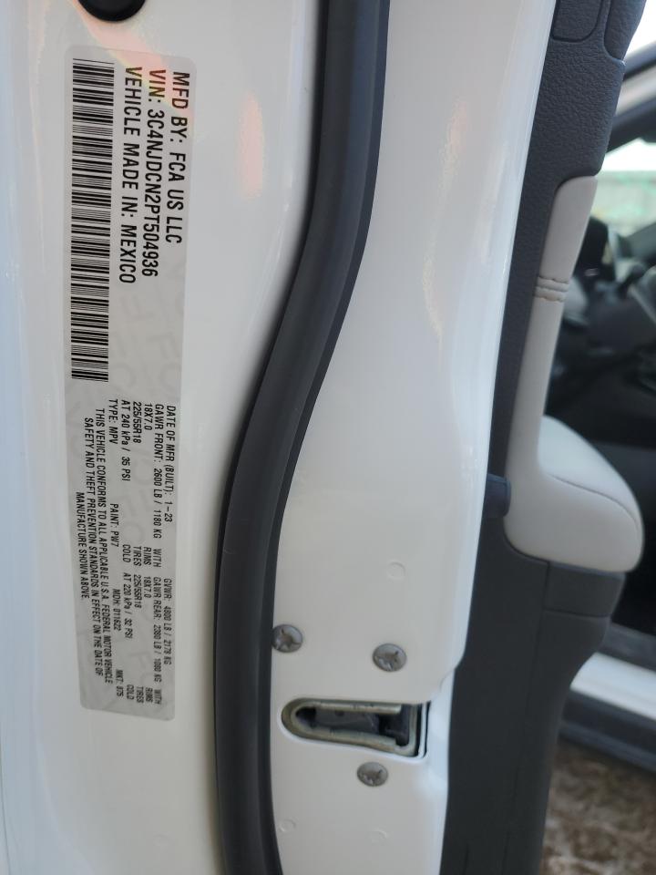 2023 JEEP COMPASS LIMITED VIN:3C4NJDCN2PT504936