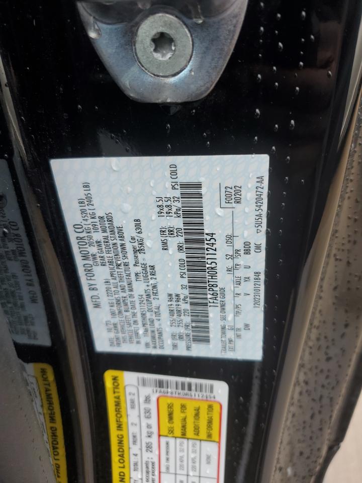 2024 FORD MUSTANG VIN:1FA6P8TH0R5112454