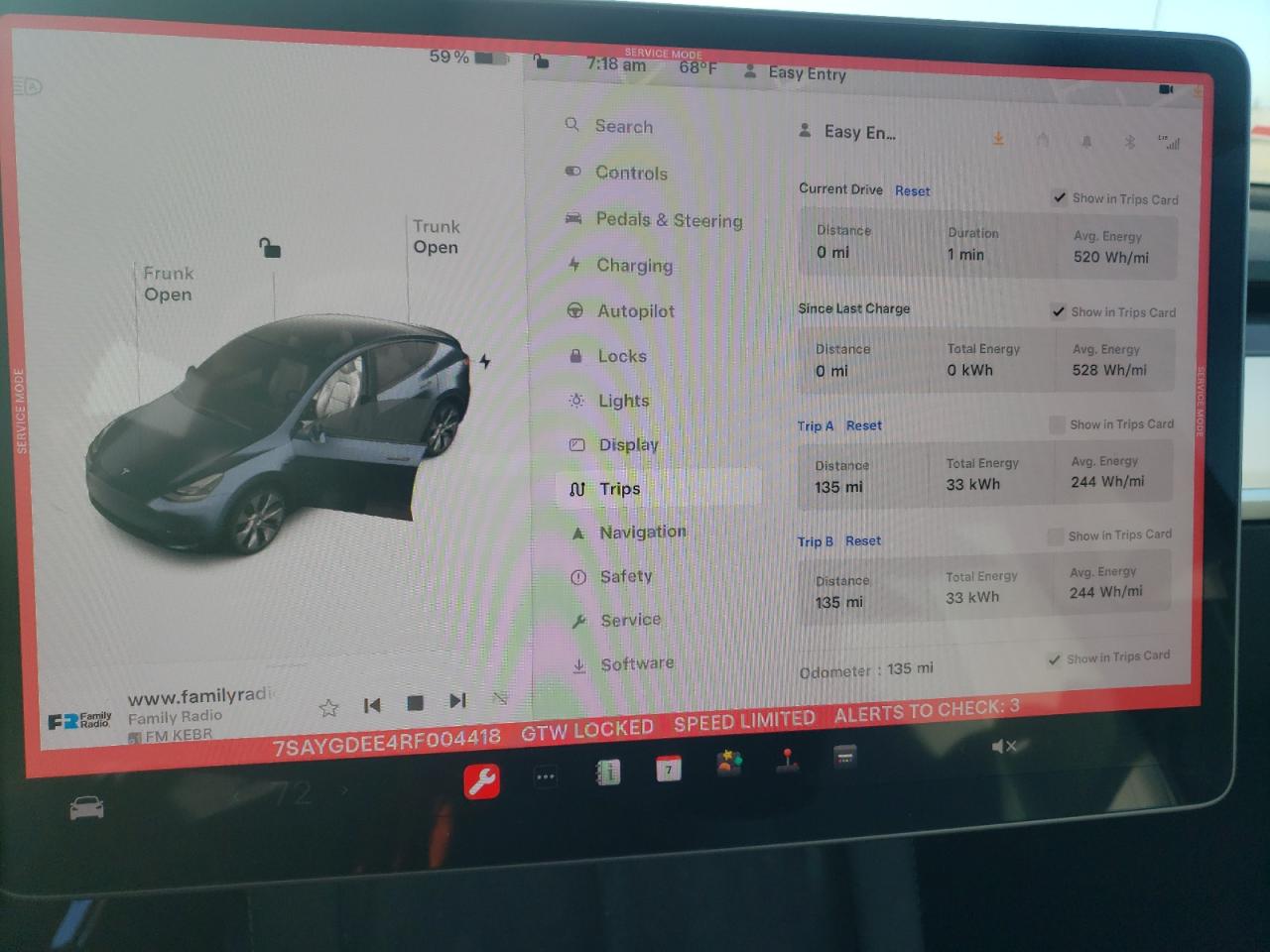 2024 TESLA MODEL Y VIN:7SAYGDEE4RF004418