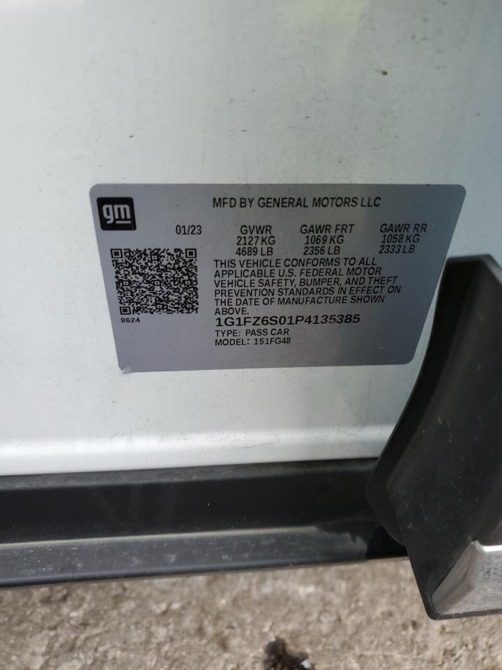 2023 CHEVROLET BOLT EUV PREMIER VIN:1G1FZ6S01P4135385