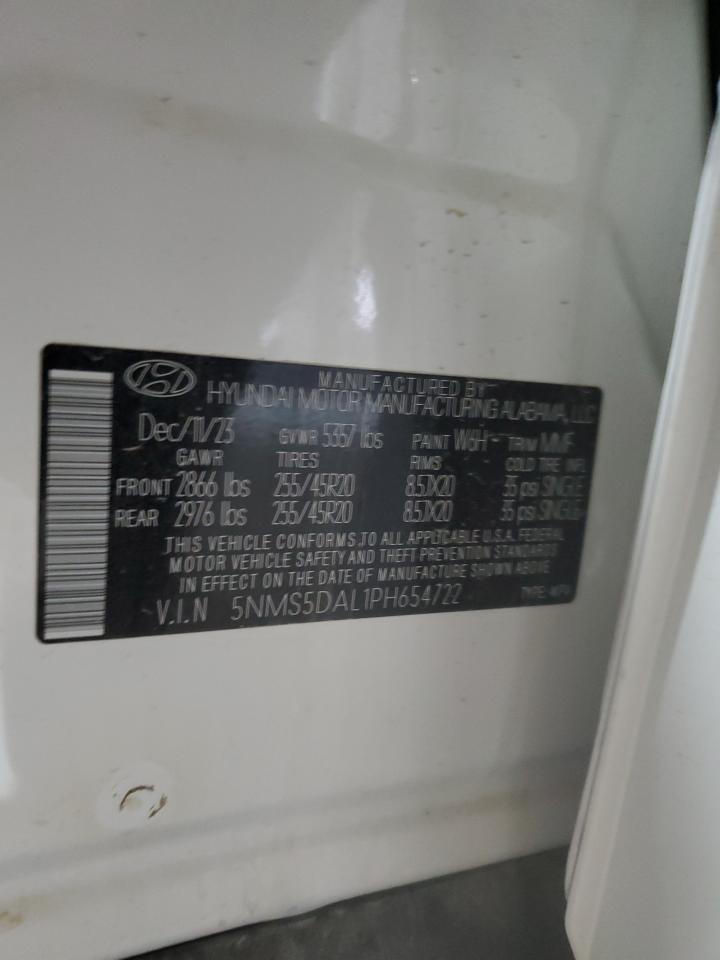 2023 HYUNDAI SANTA FE CALLIGRAPHY VIN:5NMS5DAL1PH654722
