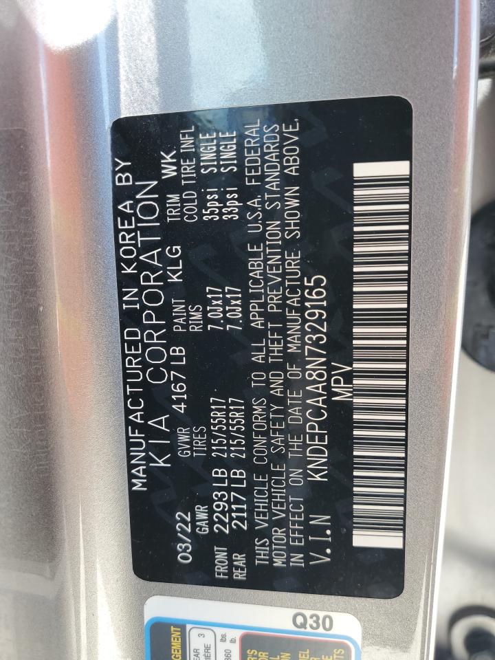 2022 KIA SELTOS LX VIN:KNDEPCAA8N7329165