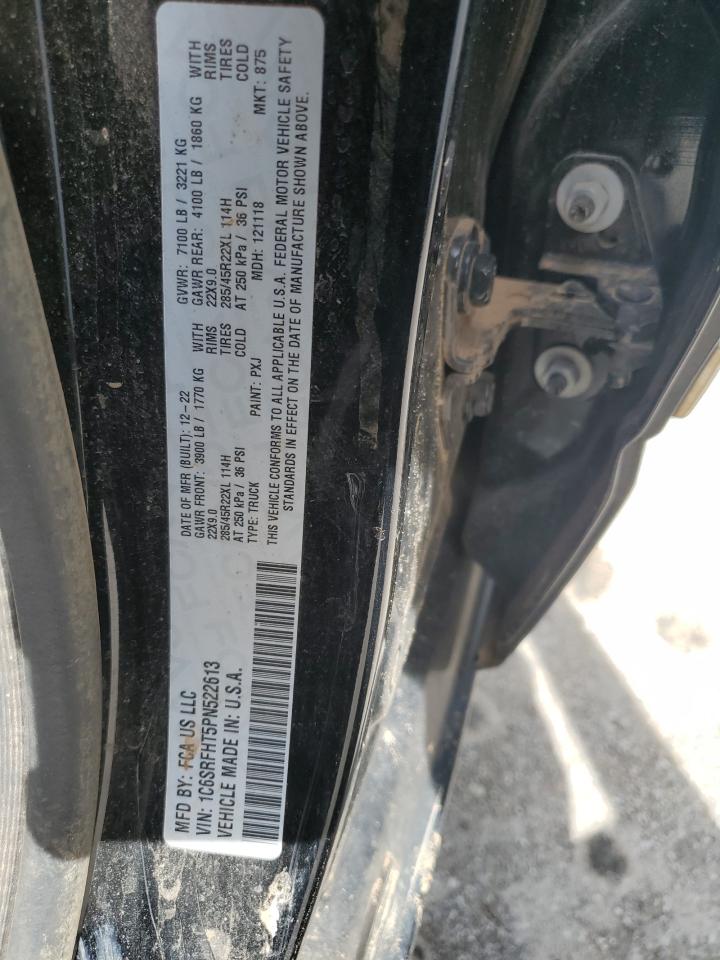 2023 RAM 1500 LIMITED VIN:1C6SRFHT5PN522613