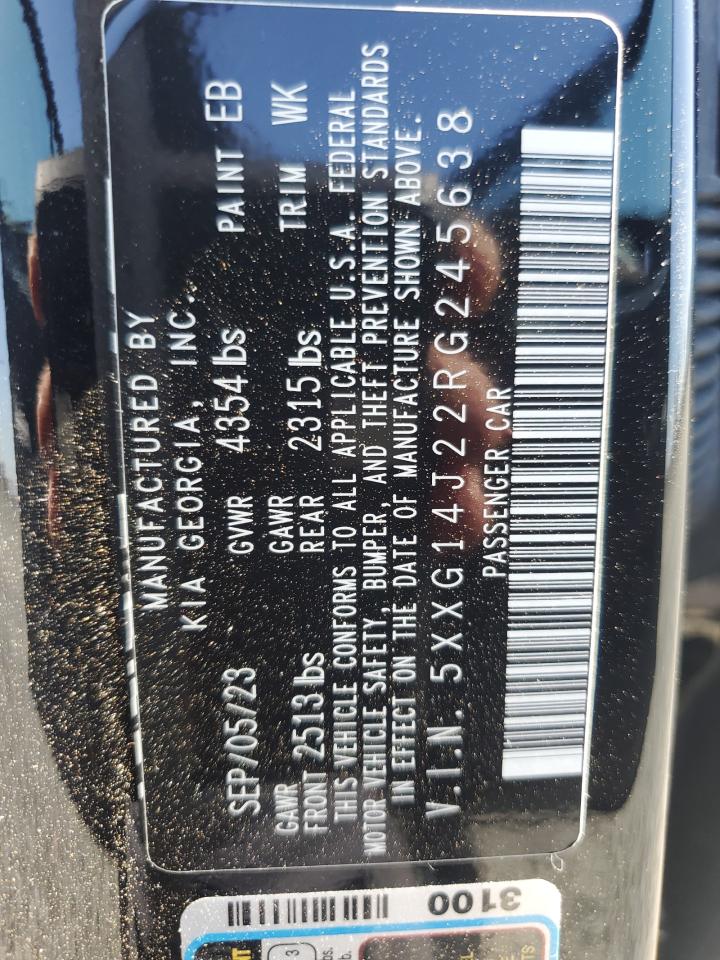 2024 KIA K5 LXS VIN:5XXG14J22RG245638