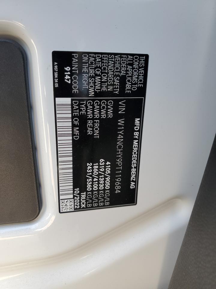 2023 MERCEDES-BENZ SPRINTER 2500 VIN:W1Y4NCHY9PT119684