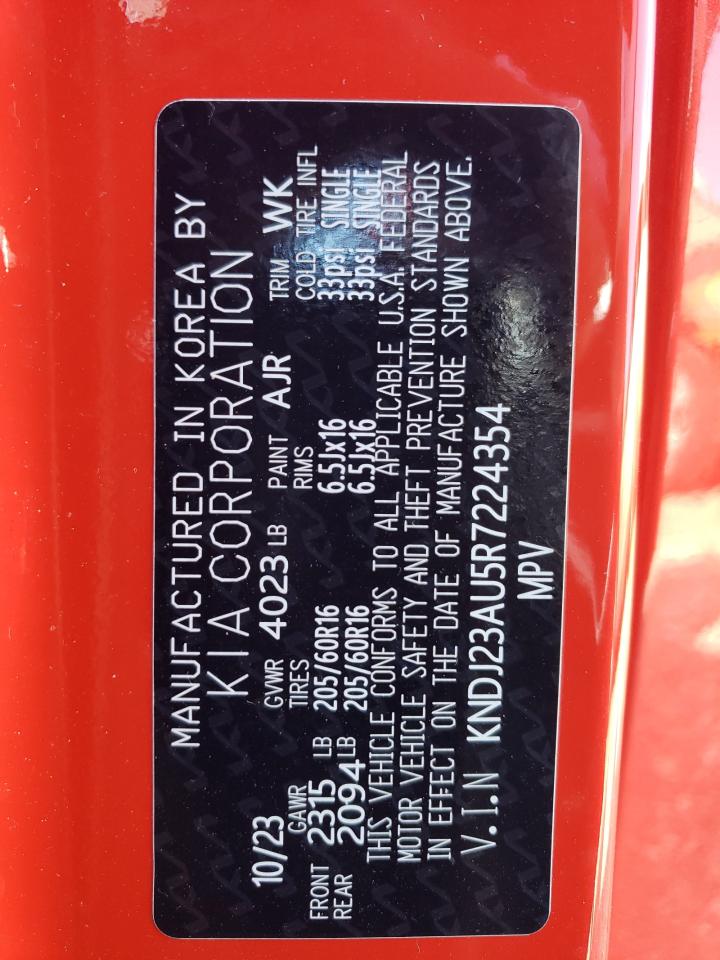 2024 KIA SOUL LX VIN:KNDJ23AU5R7224354