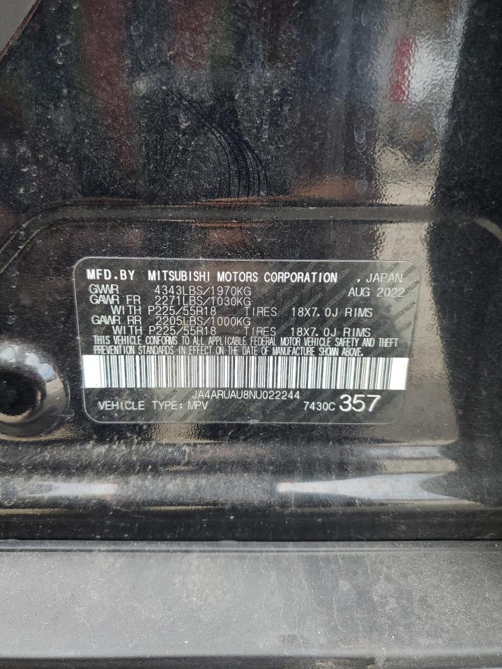 2022 MITSUBISHI OUTLANDER SPORT ES VIN:JA4ARUAU8NU022244