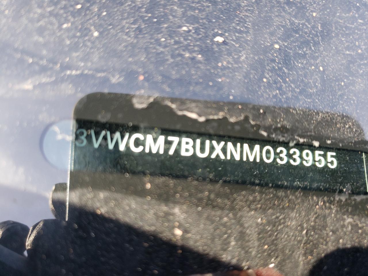 2022 VOLKSWAGEN JETTA S VIN:3VWCM7BUXNM033955