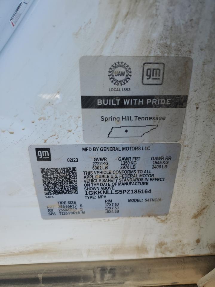 2023 GMC ACADIA AT4 VIN:1GKKNLLS5PZ185164