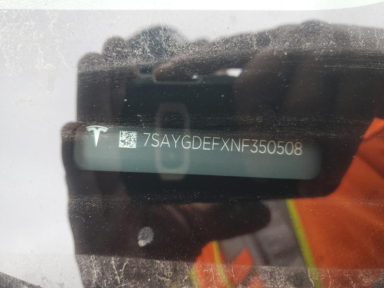 2022 TESLA MODEL Y VIN:7SAYGDEFXNF350508