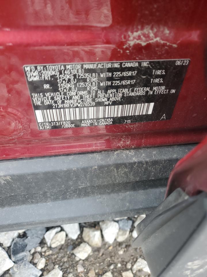 2023 TOYOTA RAV4 LE VIN:2T3H1RFV3PW276539