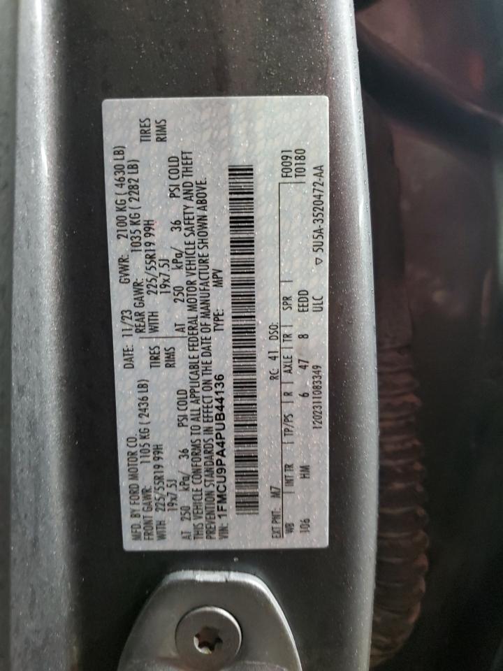 2023 FORD ESCAPE ST LINE ELITE VIN:1FMCU9PA4PUB44136