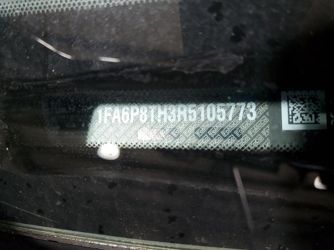 2024 FORD MUSTANG VIN:1FA6P8TH3R5105773