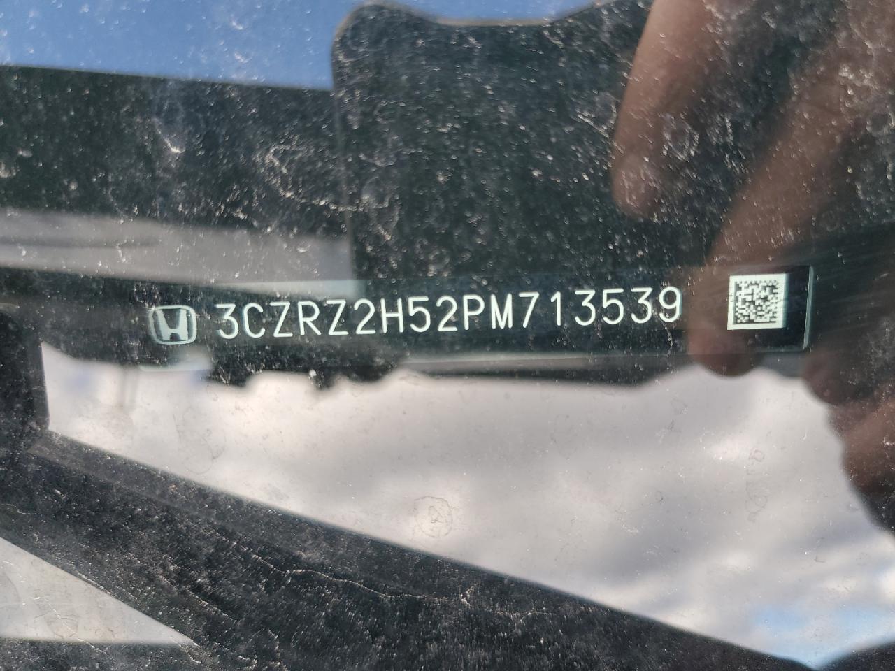 2023 HONDA HR-V SPORT VIN:3CZRZ2H52PM713539