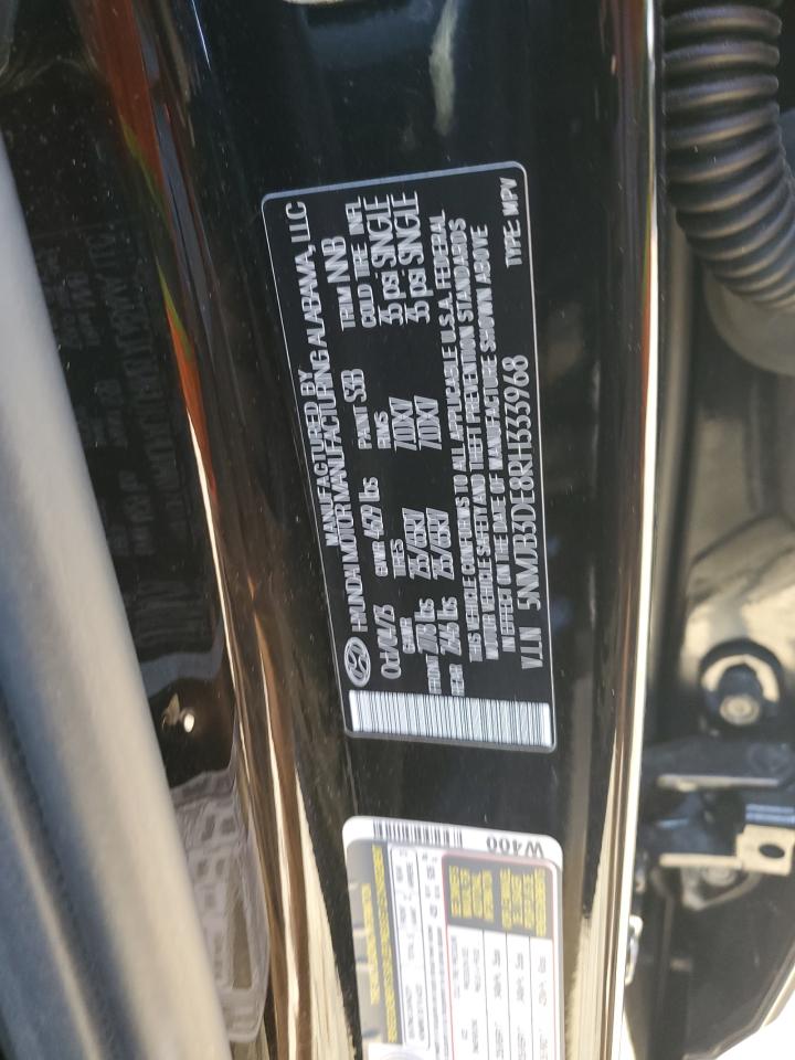 2024 HYUNDAI TUCSON SEL VIN:5NMJB3DE8RH333968