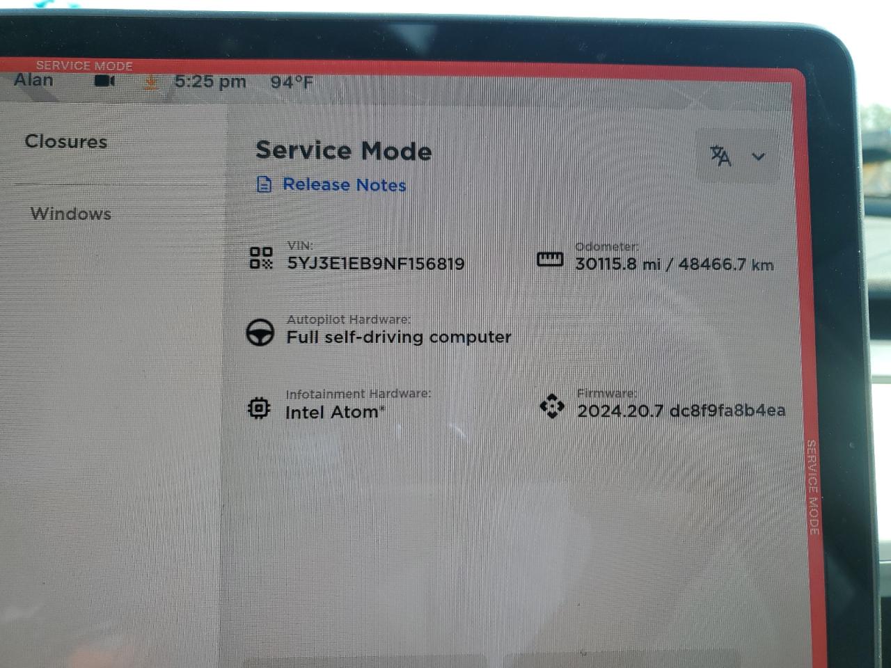 2022 TESLA MODEL 3 VIN:5YJ3E1EB9NF156819