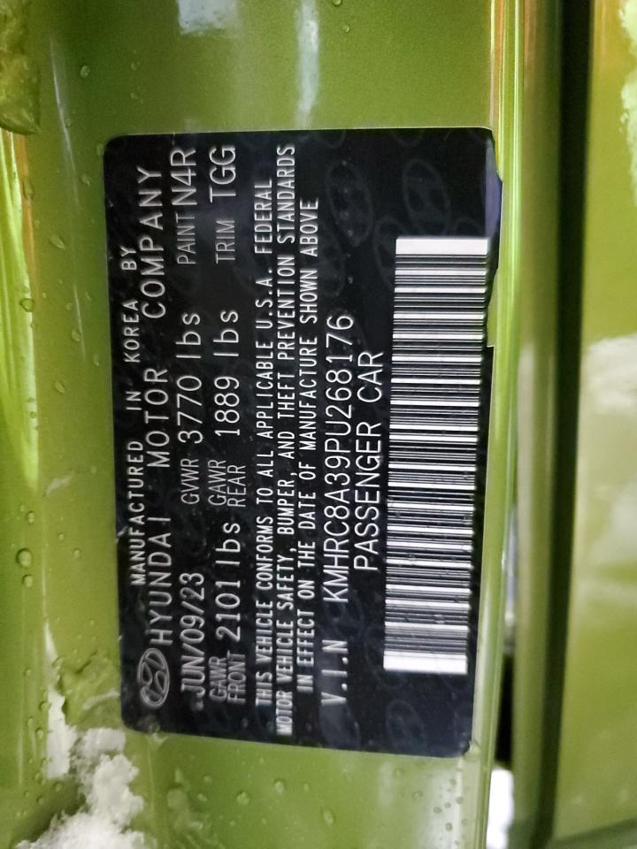2023 HYUNDAI VENUE SEL VIN:KMHRC8A39PU268176
