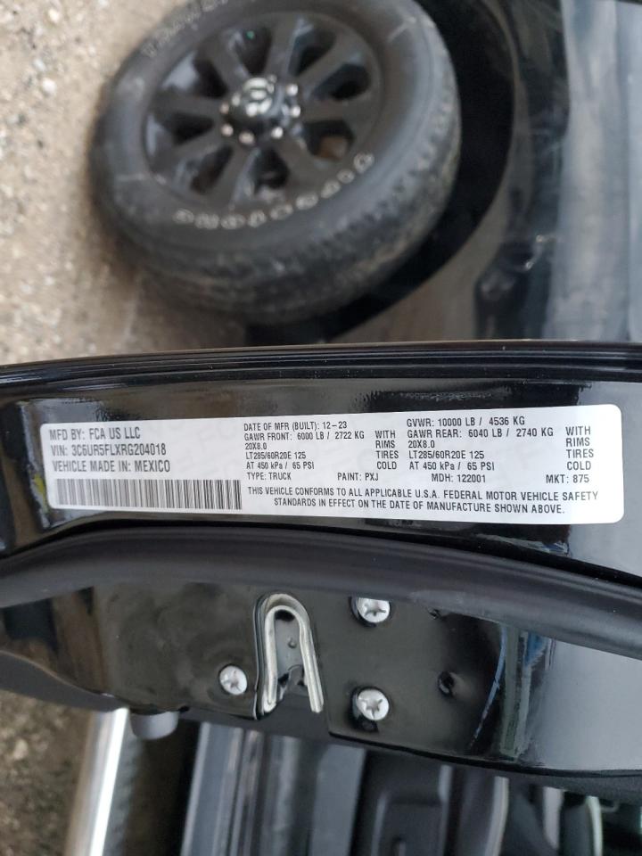 2024 RAM 2500 LARAMIE VIN:3C6UR5FLXRG204018