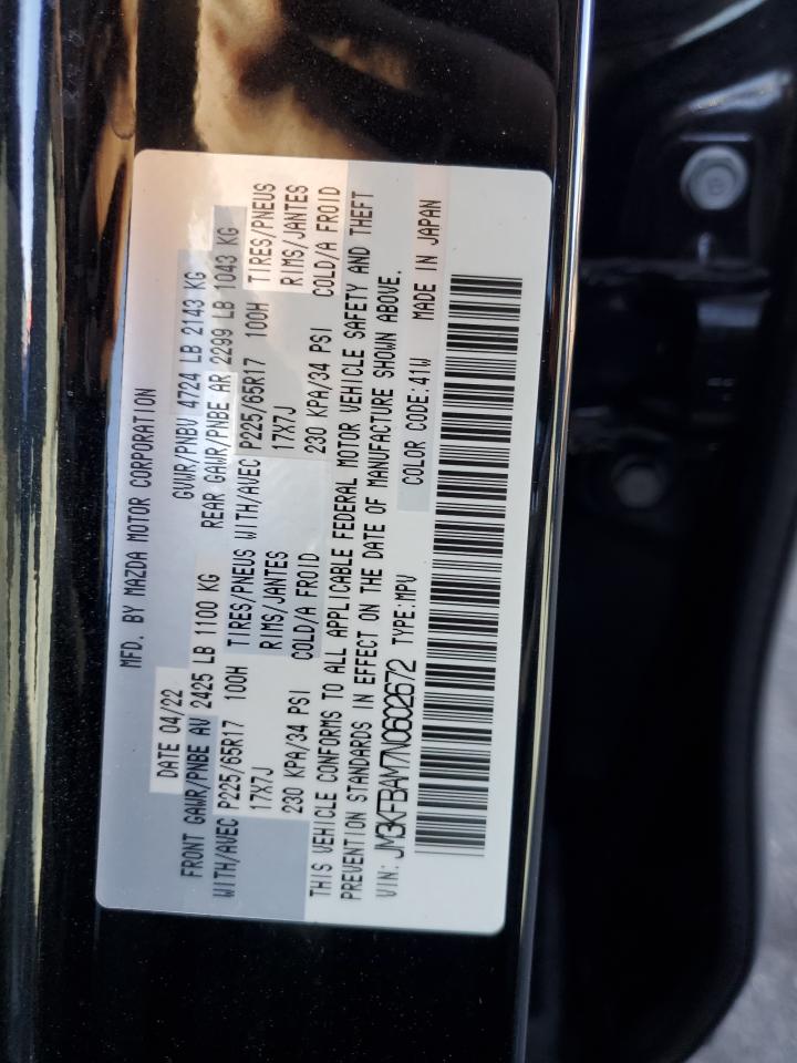 2022 MAZDA CX-5 VIN:JM3KFBAM7N0602672