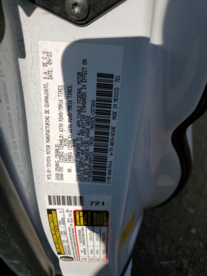 2023 TOYOTA TACOMA ACCESS CAB VIN:3TYRX5GN3PT089723
