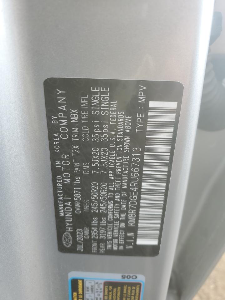 2024 HYUNDAI PALISADE CALLIGRAPHY VIN:KM8R7DGE4RU667313