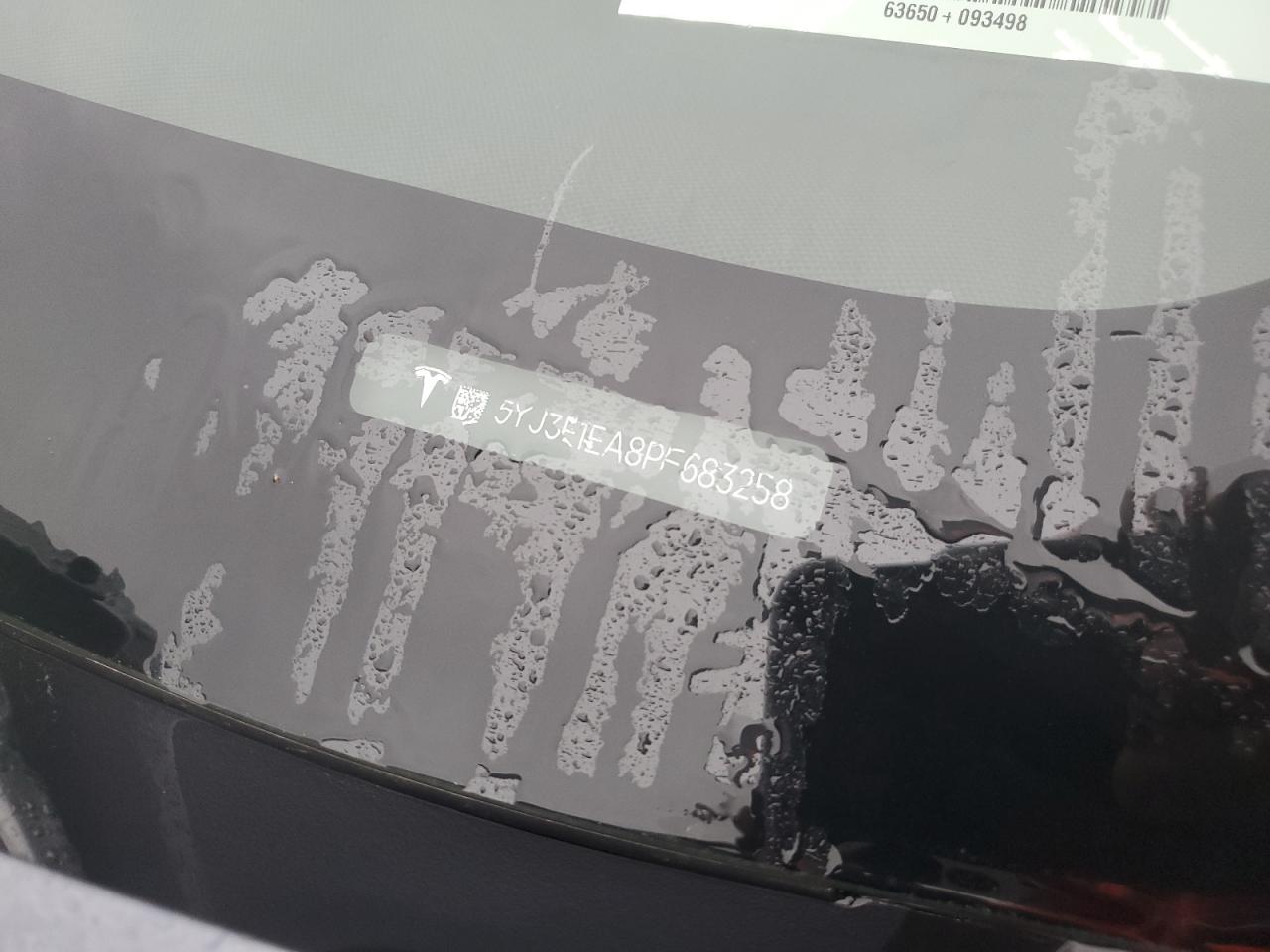 2023 TESLA MODEL 3 VIN:5YJ3E1EA8PF683258