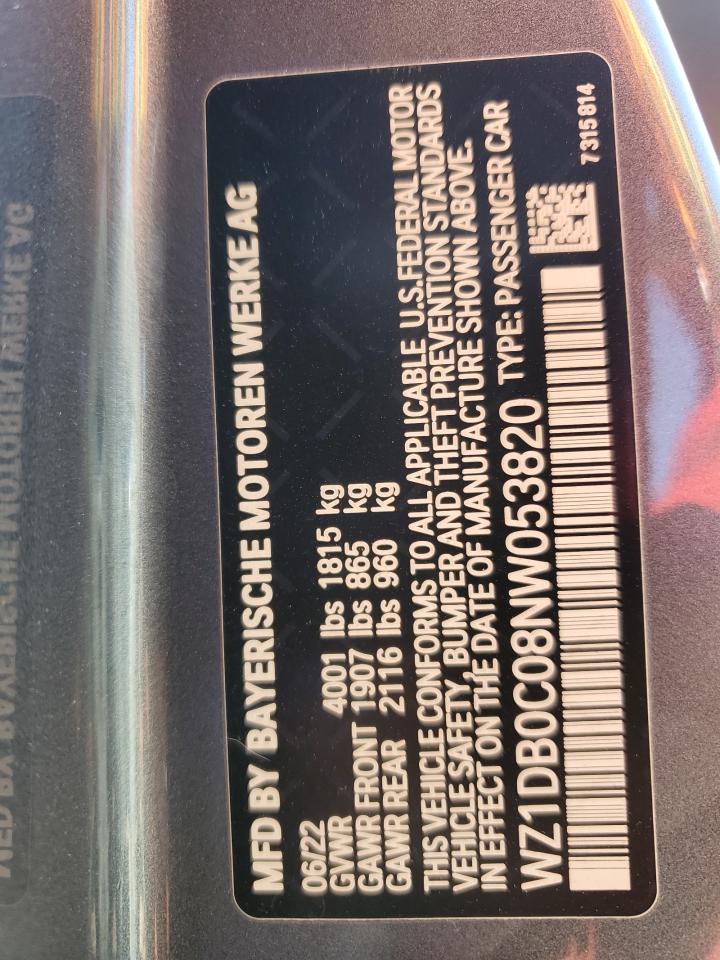 2022 TOYOTA SUPRA BASE VIN:JNKAY01E16M115441