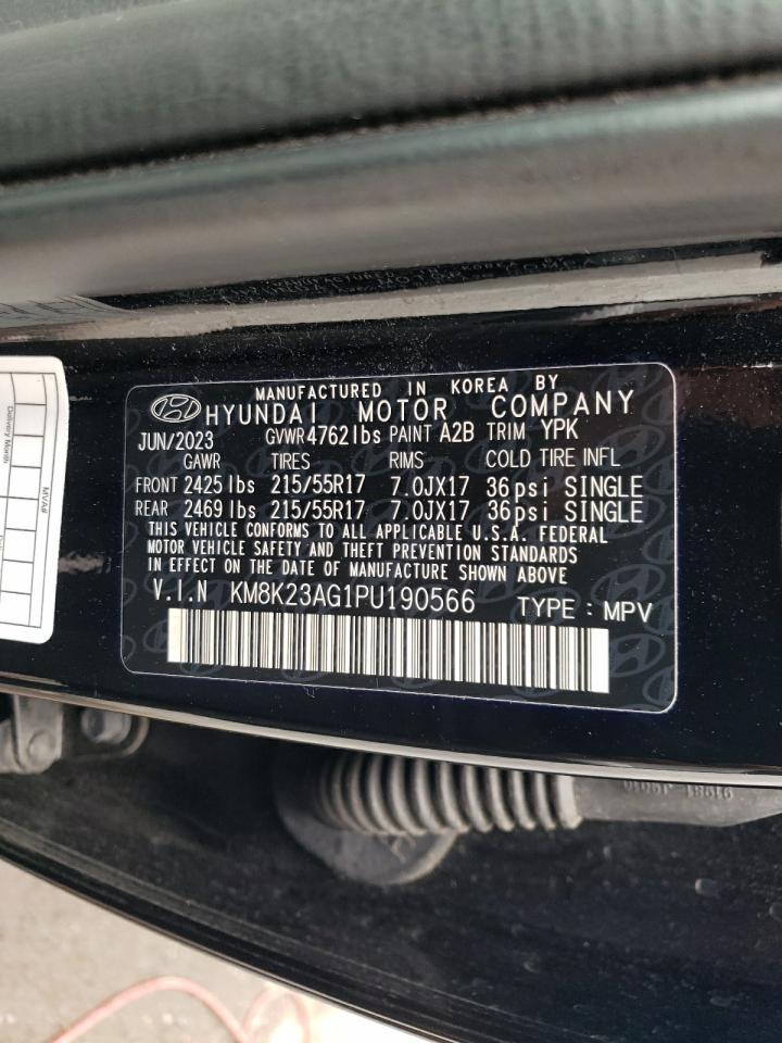 2023 HYUNDAI KONA SE VIN:KM8K23AG1PU190566